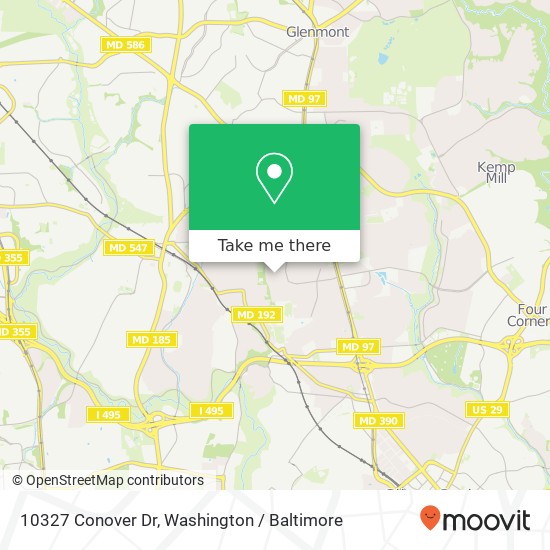 10327 Conover Dr, Silver Spring, MD 20902 map