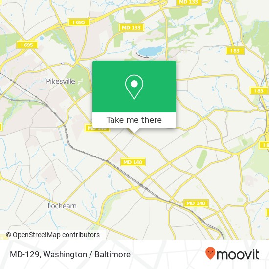 Mapa de MD-129, Baltimore, MD 21215
