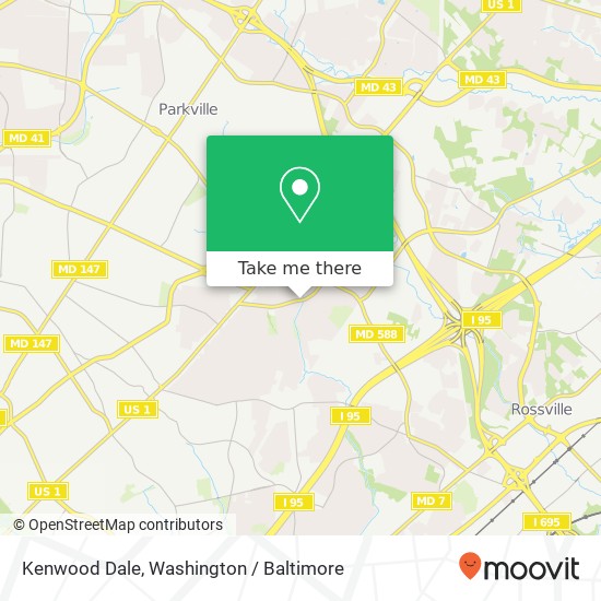 Kenwood Dale, Baltimore, MD 21206 map