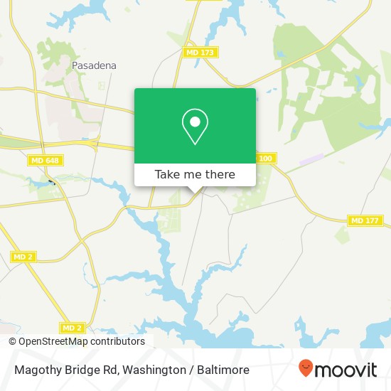 Mapa de Magothy Bridge Rd, Pasadena, MD 21122