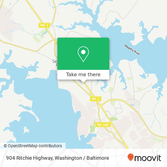 Mapa de 904 Ritchie Highway, 904 Ritchie Hwy, Severna Park, MD 21146, USA