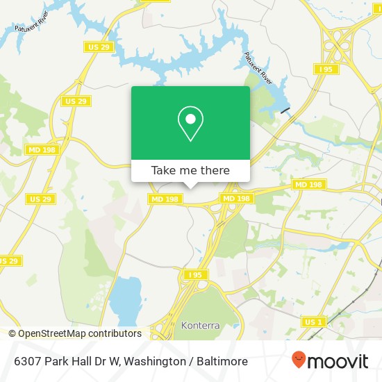 6307 Park Hall Dr W, Laurel, MD 20707 map