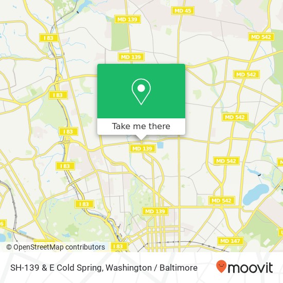 SH-139 & E Cold Spring, Baltimore, MD 21210 map
