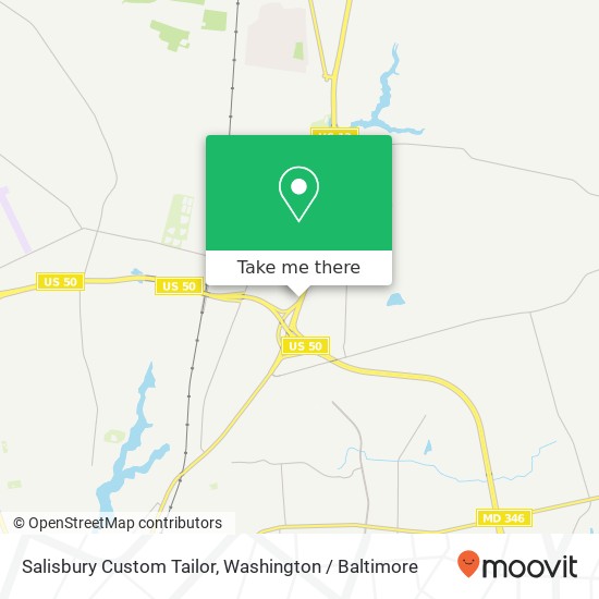 Mapa de Salisbury Custom Tailor, 2300 N Salisbury Blvd