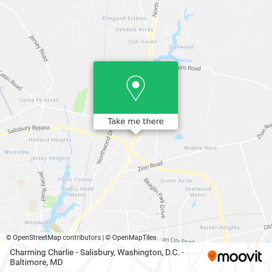 Mapa de Charming Charlie - Salisbury