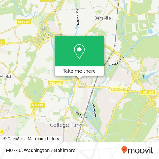 M0740, 4709 Caddo St M0740, College Park, MD 20740, USA map