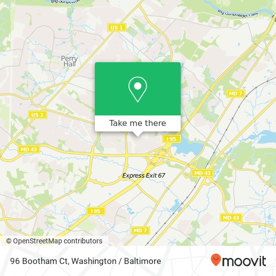 96 Bootham Ct, Perry Hall, MD 21128 map