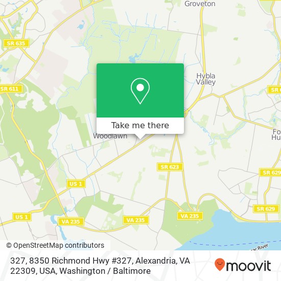 327, 8350 Richmond Hwy #327, Alexandria, VA 22309, USA map