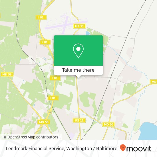 Mapa de Lendmark Financial Service, 18731 N Pointe Dr