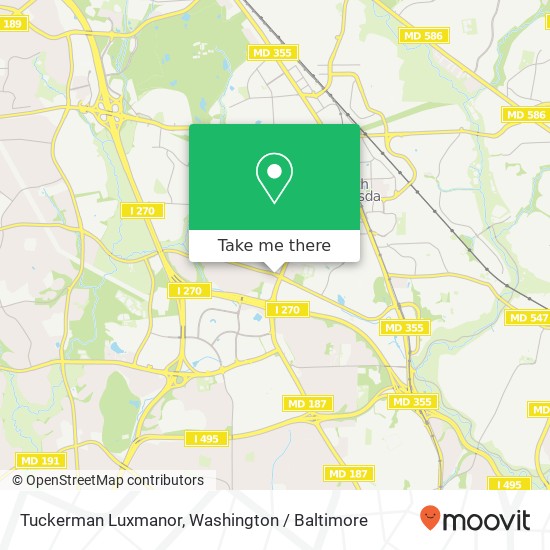 Tuckerman Luxmanor, Rockville, MD 20852 map