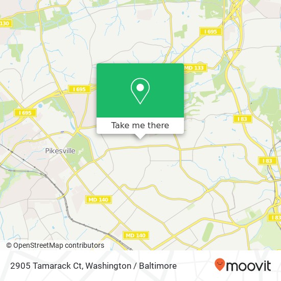 2905 Tamarack Ct, Baltimore, MD 21209 map