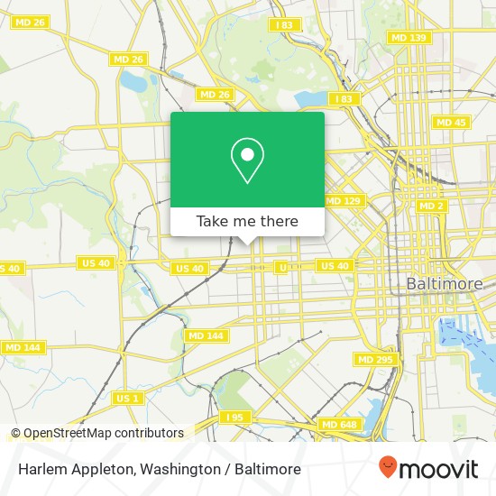Harlem Appleton, Baltimore, MD 21217 map