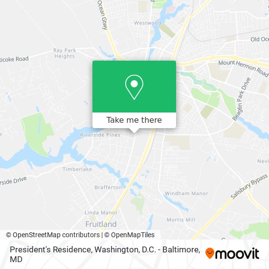 President's Residence map