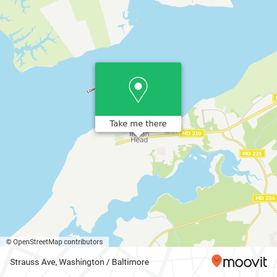 Mapa de Strauss Ave, Indian Head, MD 20640