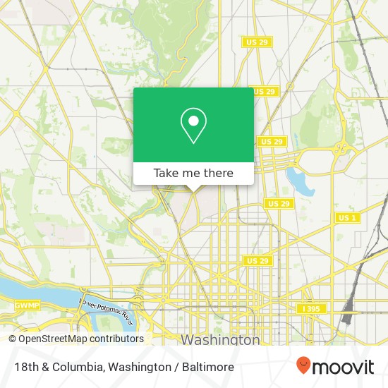 18th & Columbia, Washington, DC 20009 map