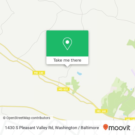Mapa de 1430 S Pleasant Valley Rd, Westminster, MD 21158