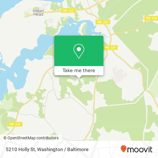 5210 Holly St, Indian Head, MD 20640 map