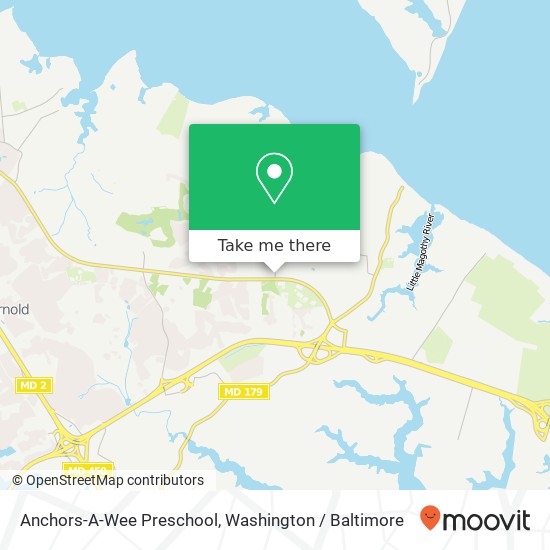 Mapa de Anchors-A-Wee Preschool, 1281 Green Holly Dr