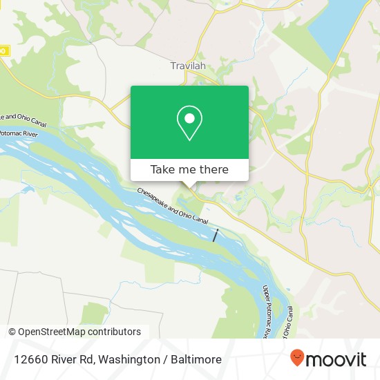Mapa de 12660 River Rd, Potomac, MD 20854
