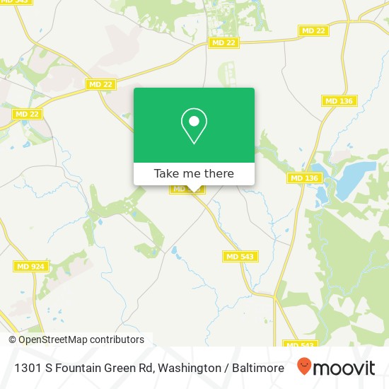 1301 S Fountain Green Rd, Bel Air, MD 21015 map