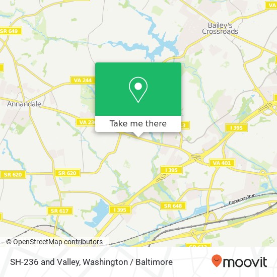 Mapa de SH-236 and Valley, Alexandria, VA 22312