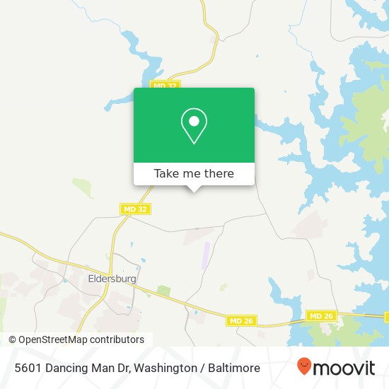 Mapa de 5601 Dancing Man Dr, Sykesville, MD 21784