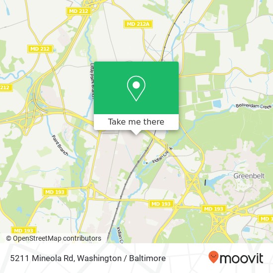 5211 Mineola Rd, College Park, MD 20740 map