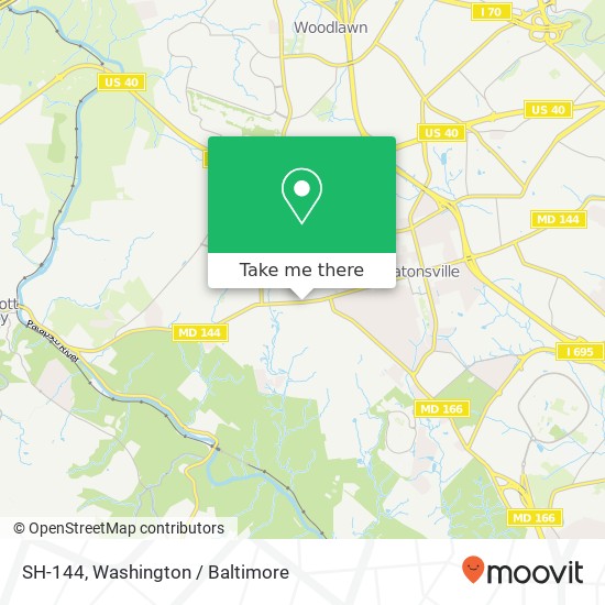 Mapa de SH-144, Catonsville, MD 21228