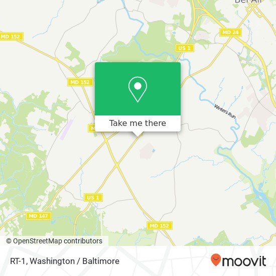 Mapa de RT-1, Fallston, MD 21047
