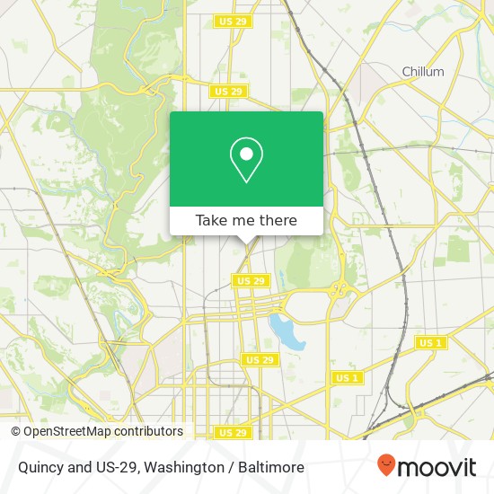 Mapa de Quincy and US-29, Washington, DC 20011