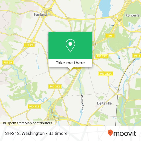 Mapa de SH-212, Beltsville, MD 20705