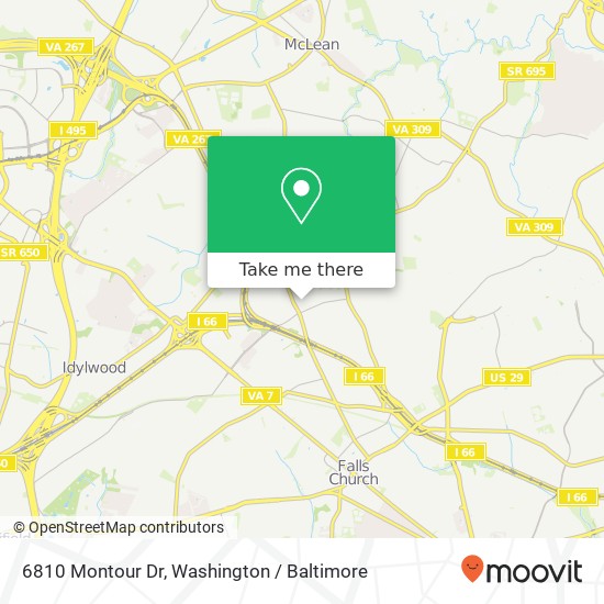 Mapa de 6810 Montour Dr, Falls Church, VA 22043
