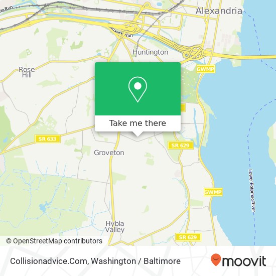 Collisionadvice.Com, 6715 Oak Dr map