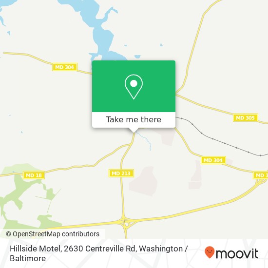 Mapa de Hillside Motel, 2630 Centreville Rd