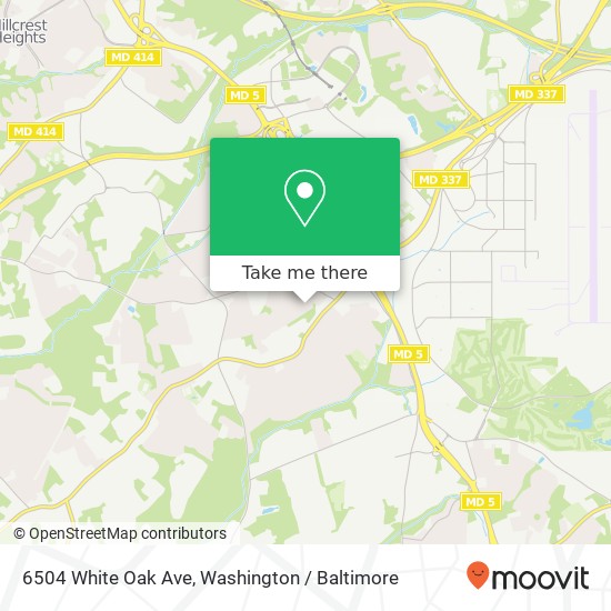 6504 White Oak Ave, Temple Hills, MD 20748 map