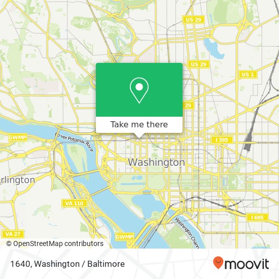1640, 838 18th St NW #1640, Washington, DC 20006, USA map