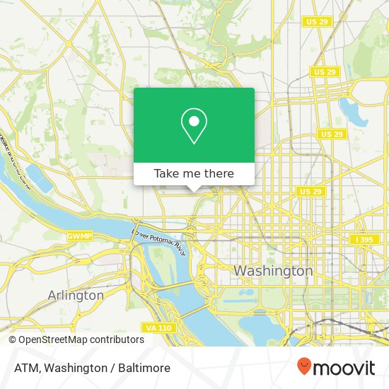 Mapa de ATM, 2617 P St NW