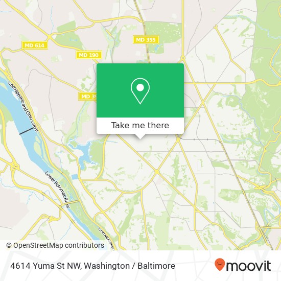 4614 Yuma St NW, Washington, DC 20016 map