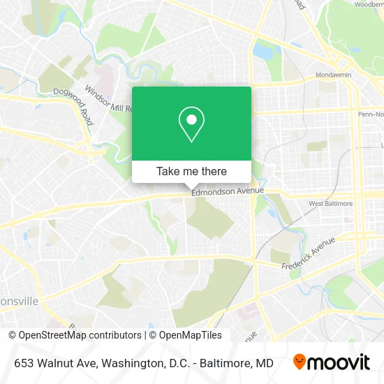 653 Walnut Ave map