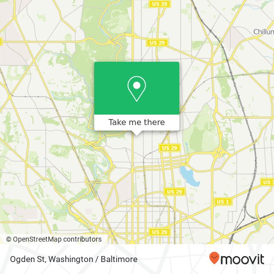 Mapa de Ogden St, Washington, DC 20010