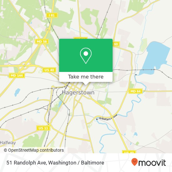 51 Randolph Ave, Hagerstown, MD 21740 map