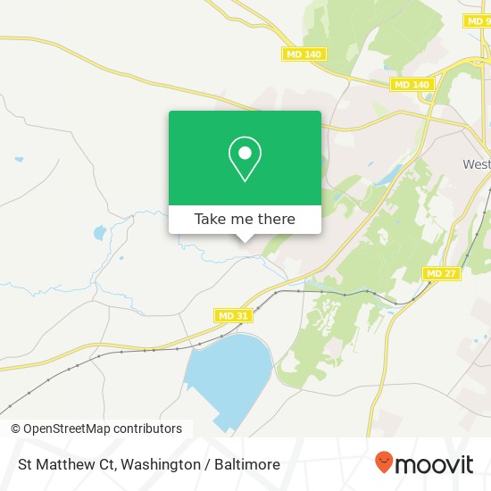 Mapa de St Matthew Ct, Westminster, MD 21158