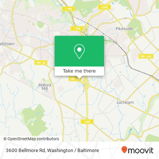 3600 Bellmore Rd, Windsor Mill, MD 21244 map