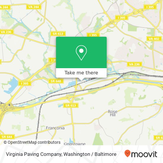 Mapa de Virginia Paving Company, Virginia Paving Company, 5601 Courtney Ave, Alexandria, VA 22304, USA