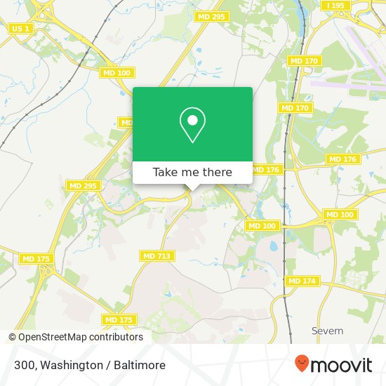 Mapa de 300, Arundel Mills Corporate Park,, 7556 Teague Rd #300, Hanover, MD 21076, United States