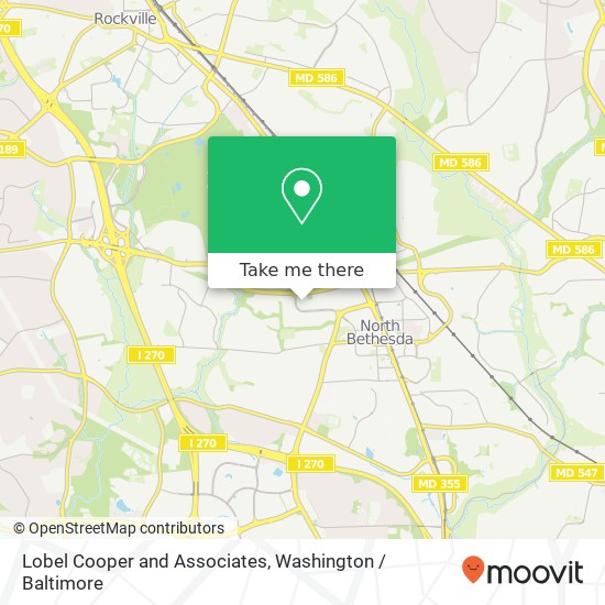 Mapa de Lobel Cooper and Associates, 6309 Executive Blvd