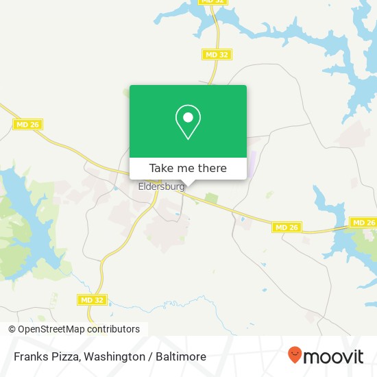 Mapa de Franks Pizza, 1438 Liberty Rd