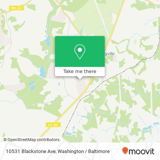 Mapa de 10531 Blackstone Ave, Cheltenham, MD 20623