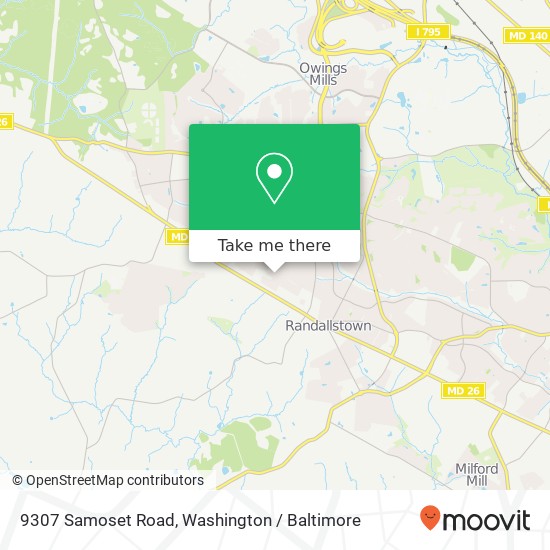 9307 Samoset Road, 9307 Samoset Rd, Randallstown, MD 21133, USA map