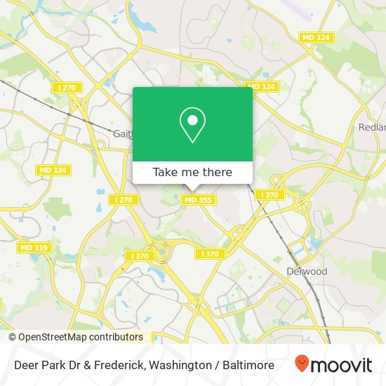Deer Park Dr & Frederick, Gaithersburg, MD 20877 map